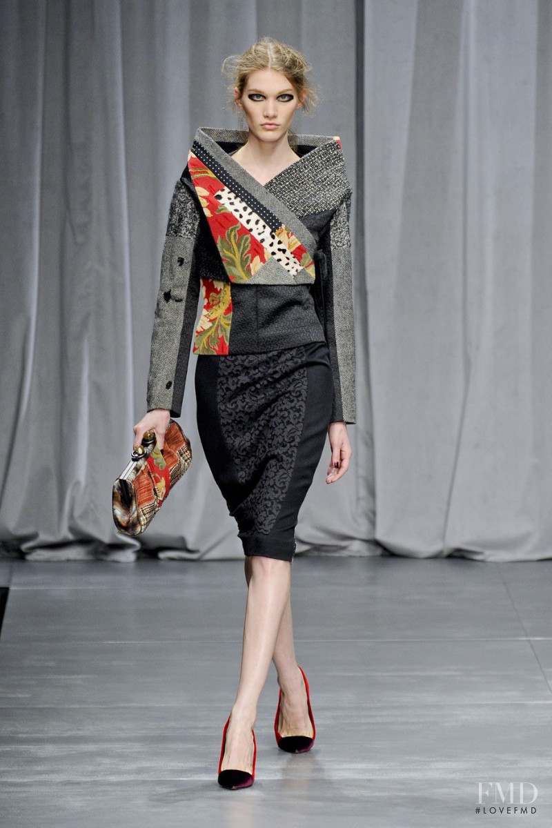 Irina Nikolaeva featured in  the Antonio Marras fashion show for Autumn/Winter 2012