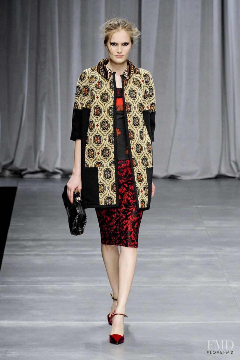 Alla Kostromicheva featured in  the Antonio Marras fashion show for Autumn/Winter 2012