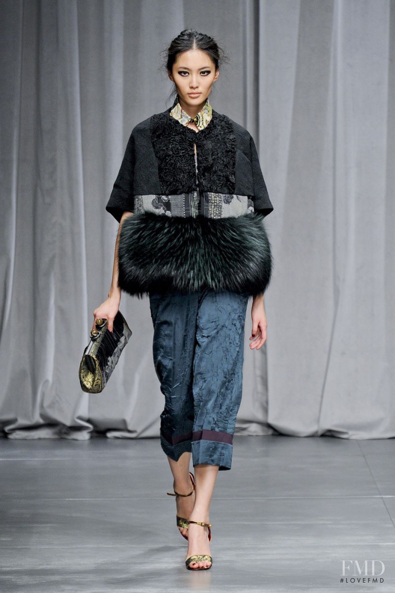 Bonnie Chen featured in  the Antonio Marras fashion show for Autumn/Winter 2012