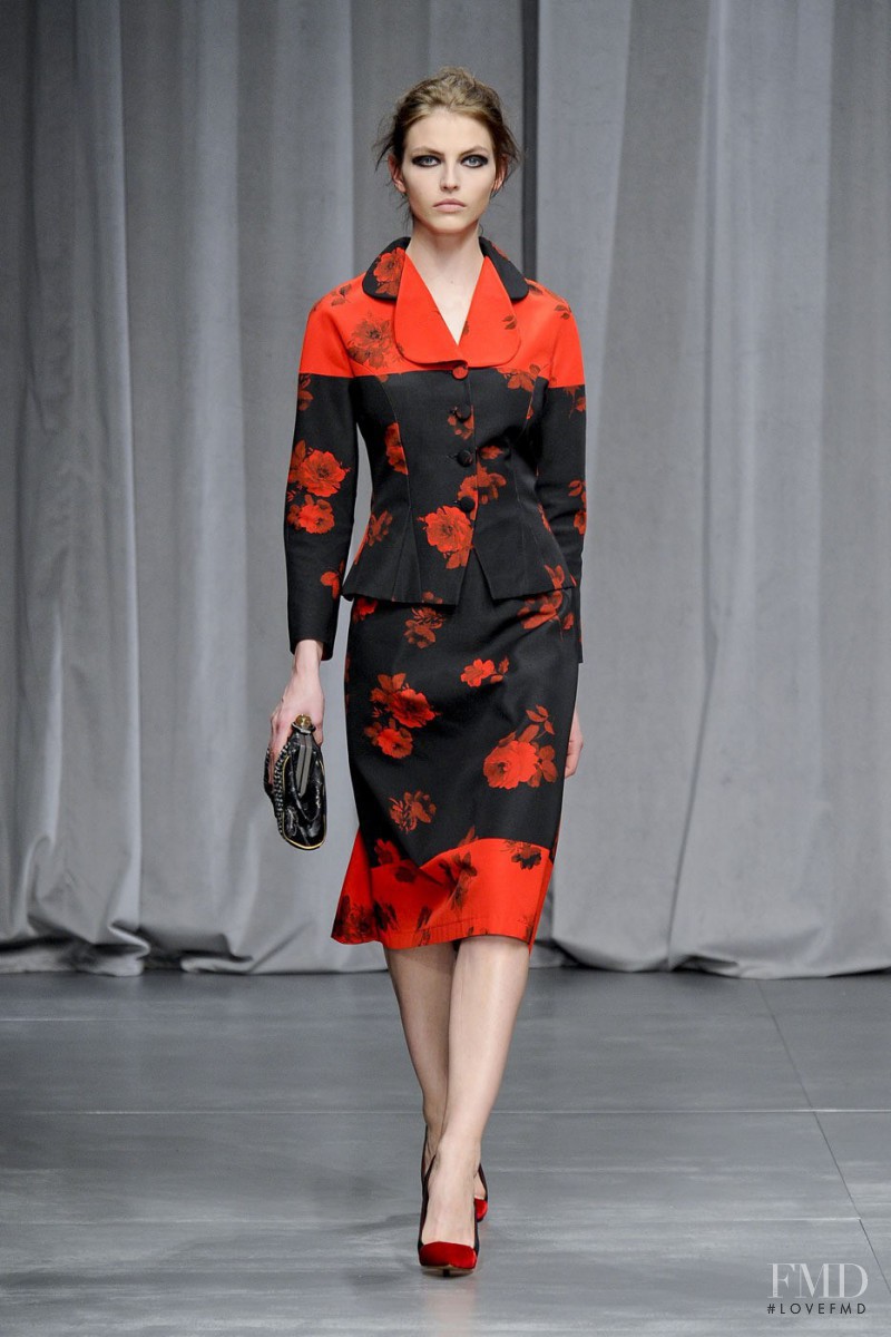 Karlina Caune featured in  the Antonio Marras fashion show for Autumn/Winter 2012