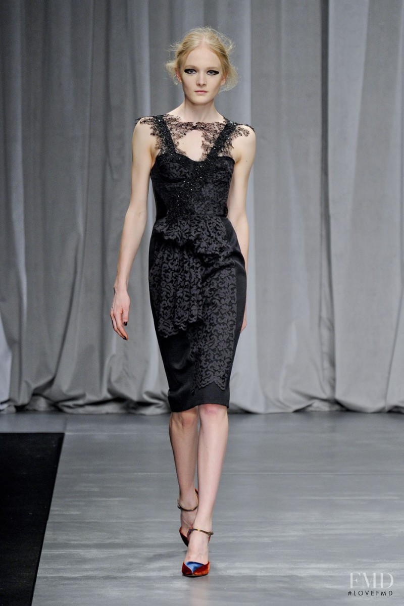 Maja Salamon featured in  the Antonio Marras fashion show for Autumn/Winter 2012