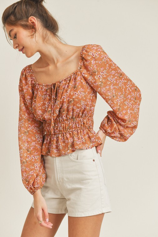 Kiana Carroll featured in  the Lush catalogue for Pre-Fall 2022