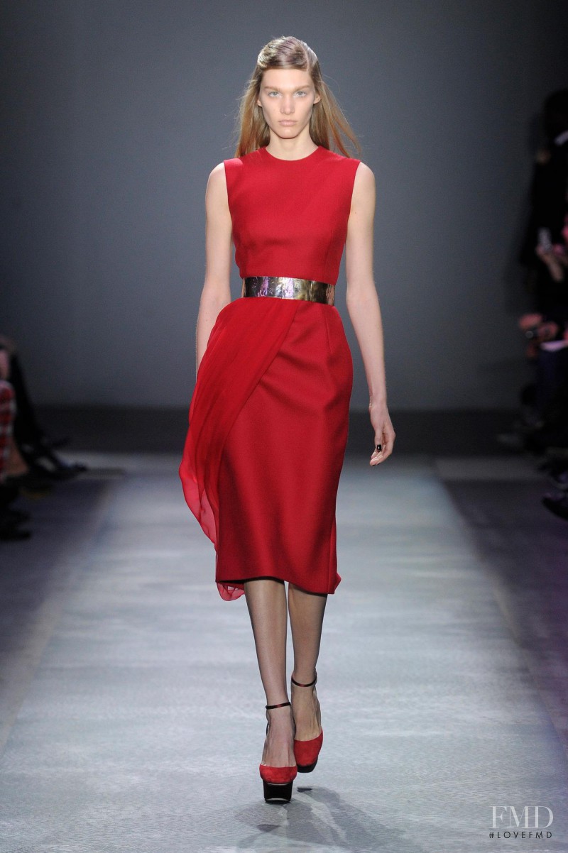 Irina Nikolaeva featured in  the Giambattista Valli fashion show for Autumn/Winter 2012