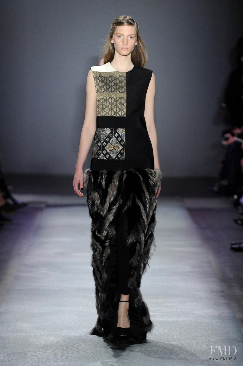 Rosanna Georgiou featured in  the Giambattista Valli fashion show for Autumn/Winter 2012