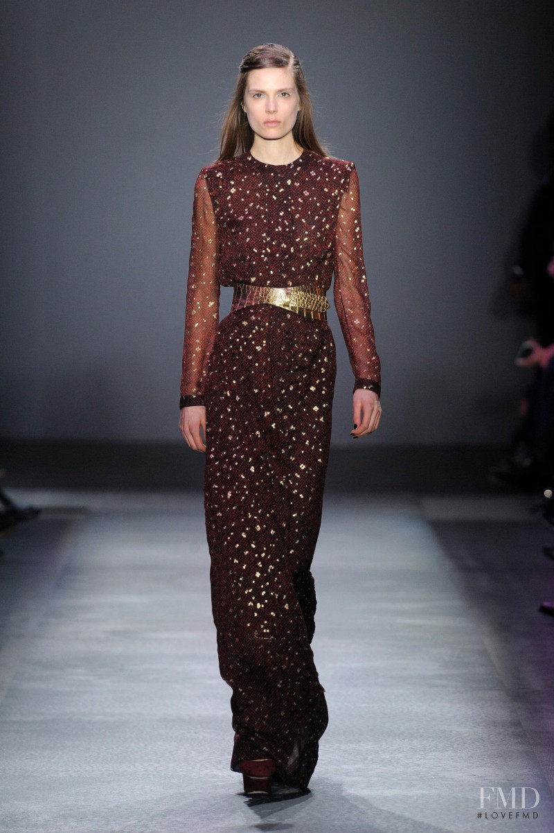 Caroline Brasch Nielsen featured in  the Giambattista Valli fashion show for Autumn/Winter 2012