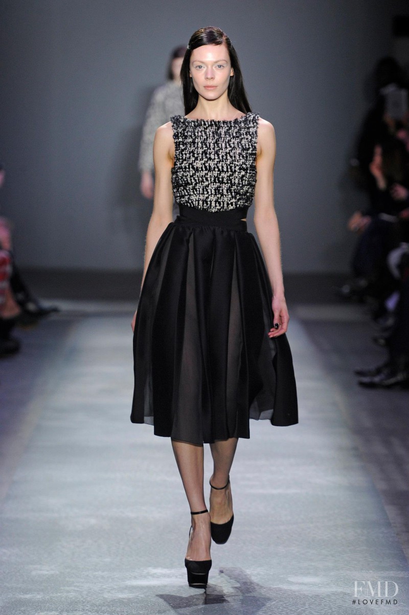 Kinga Rajzak featured in  the Giambattista Valli fashion show for Autumn/Winter 2012