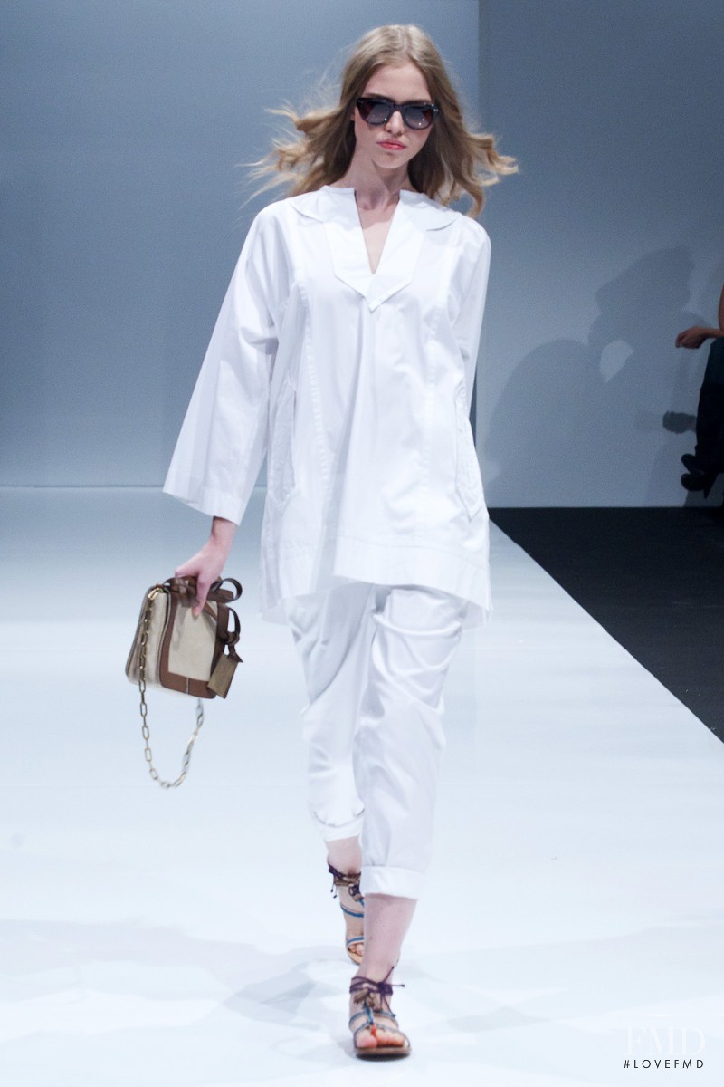 Sasha Luss featured in  the Alexander Terekhov fashion show for Spring/Summer 2012