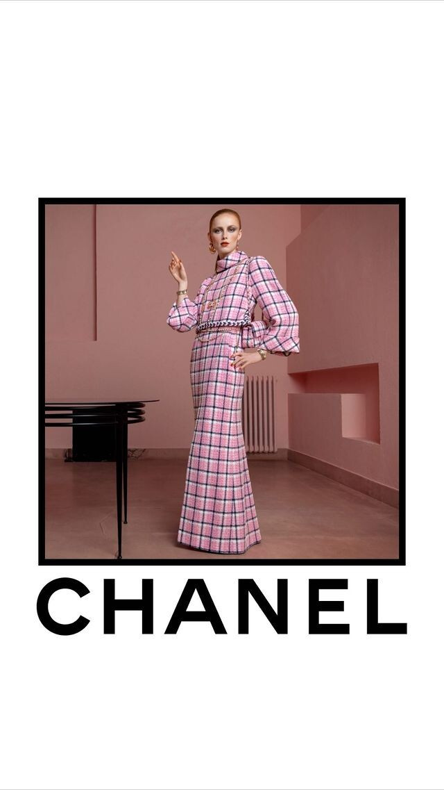 Rianne Van Rompaey featured in  the Chanel advertisement for Spring/Summer 2024