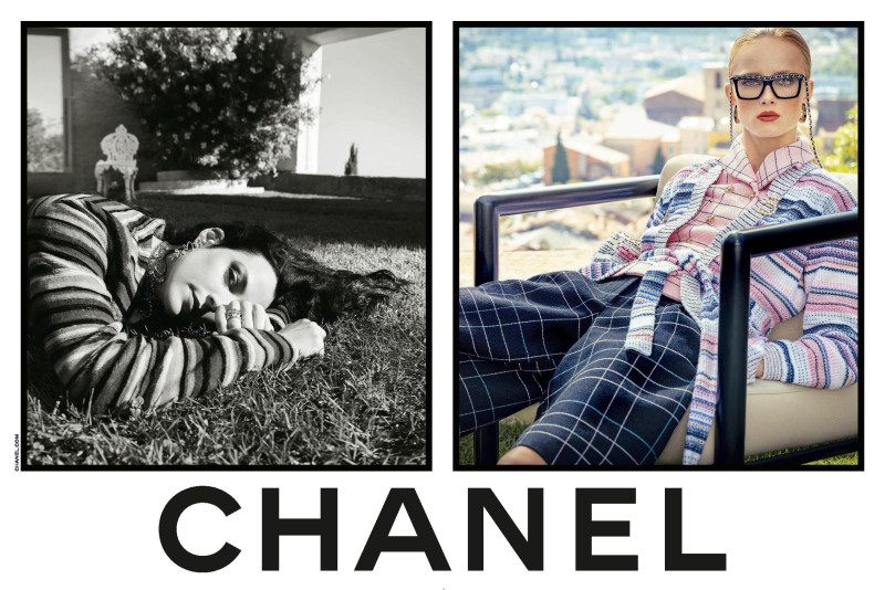 Rianne Van Rompaey featured in  the Chanel advertisement for Spring/Summer 2024