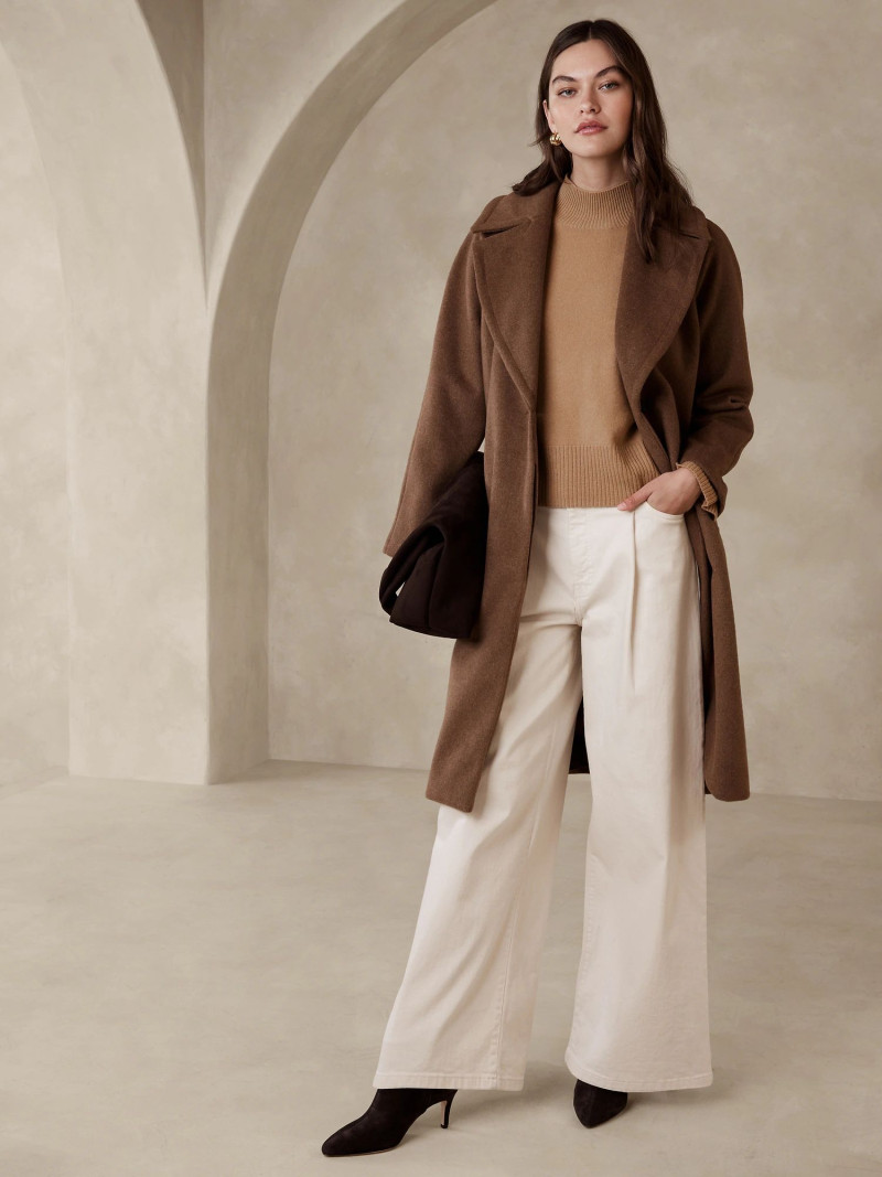 Kiana Carroll featured in  the Banana Republic catalogue for Autumn/Winter 2023