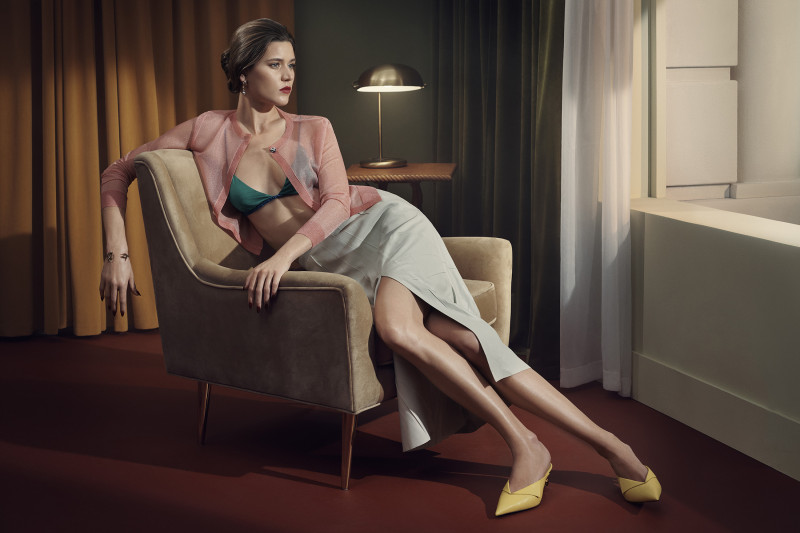 Vivienne Rohner featured in  the Zara Zara S/S 2024 Studio Collection advertisement for Spring 2024