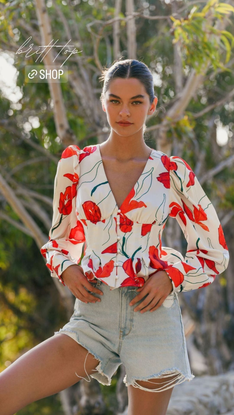 Kiana Carroll featured in  the Hutch Design advertisement for Spring/Summer 2023