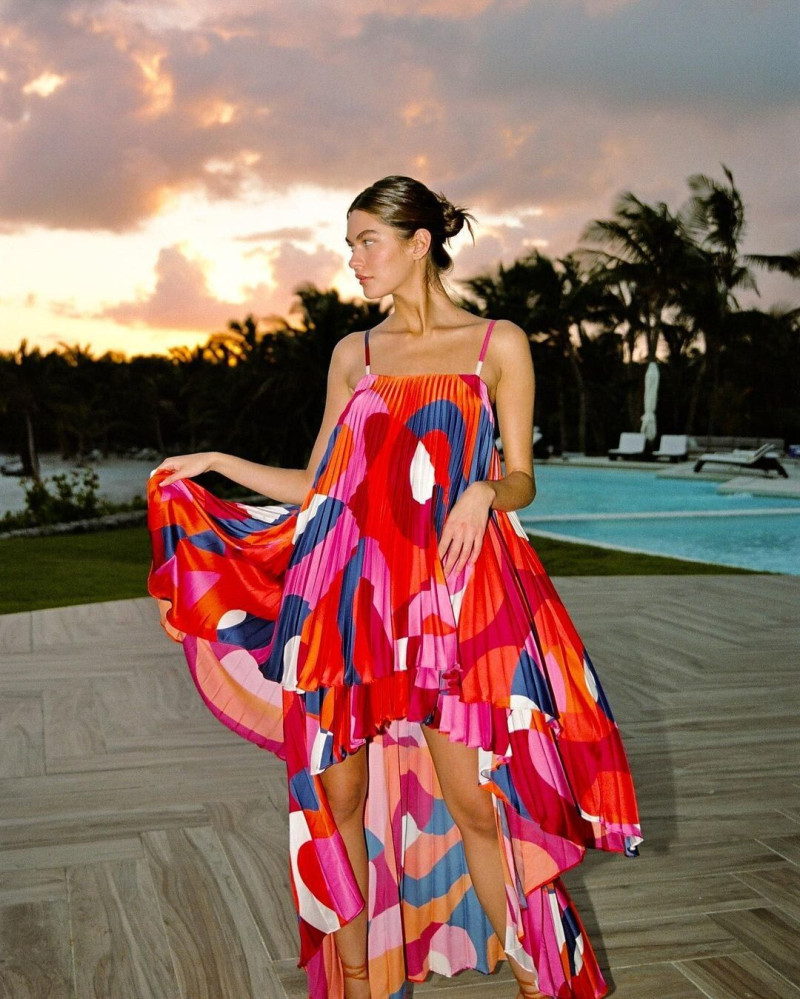 Kiana Carroll featured in  the Hutch Design advertisement for Spring/Summer 2023