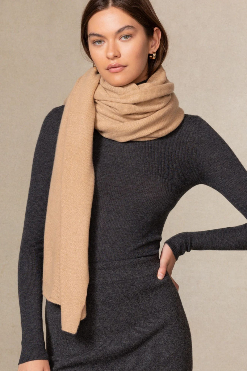 Kiana Carroll featured in  the Naked Cashmere catalogue for Autumn/Winter 2023