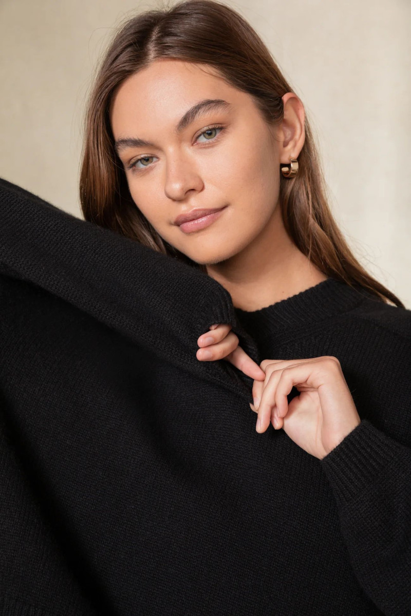 Kiana Carroll featured in  the Naked Cashmere catalogue for Autumn/Winter 2023