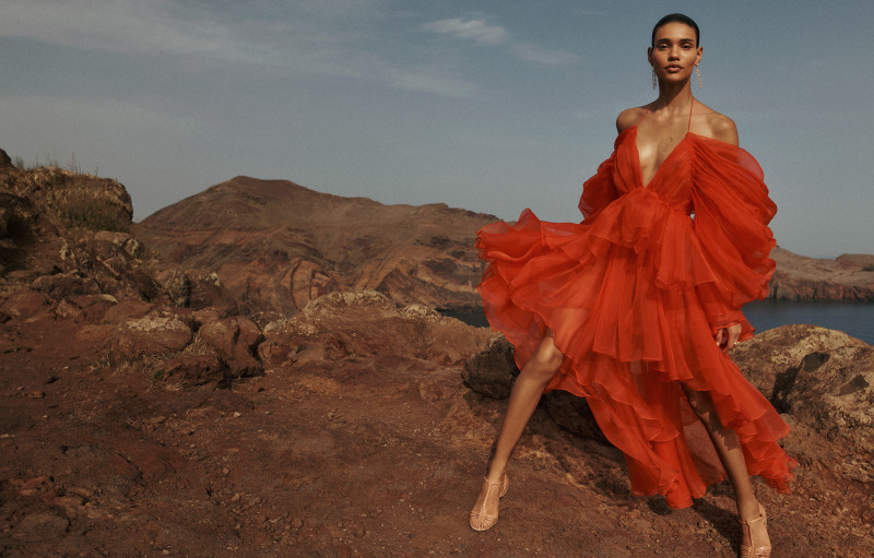 Barbara Valente featured in  the Zimmermann advertisement for Spring/Summer 2024