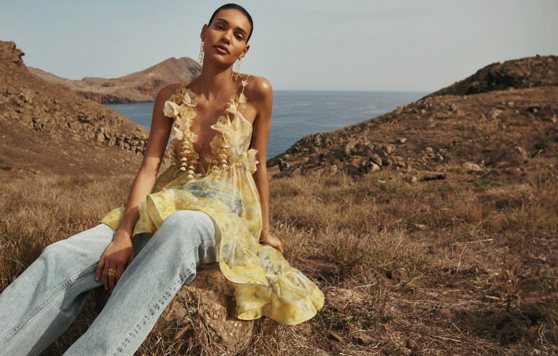 Barbara Valente featured in  the Zimmermann advertisement for Spring/Summer 2024