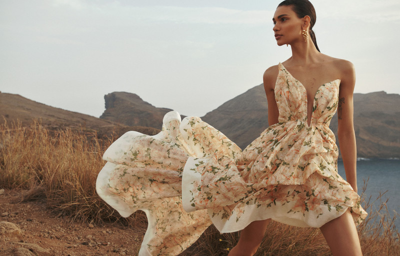 Barbara Valente featured in  the Zimmermann advertisement for Spring/Summer 2024