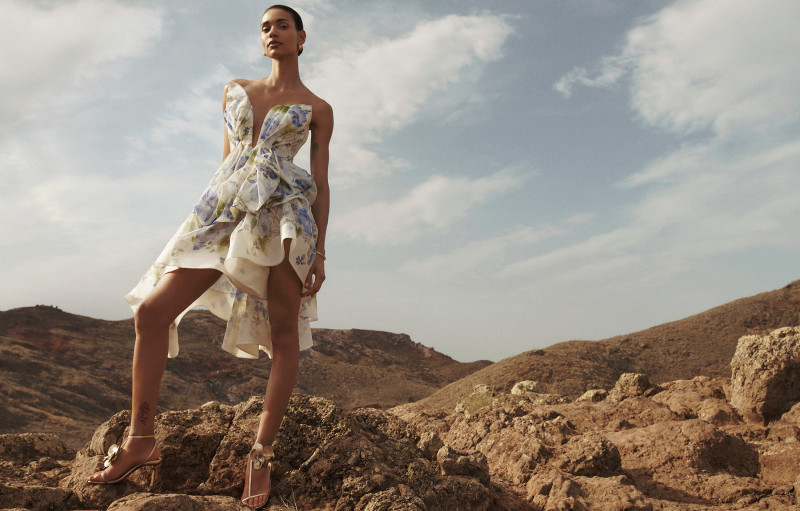 Barbara Valente featured in  the Zimmermann advertisement for Spring/Summer 2024