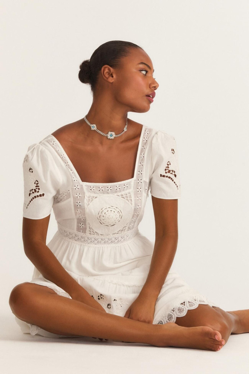 Ange-Marie Moutambou featured in  the LoveShackFancy catalogue for Spring/Summer 2024