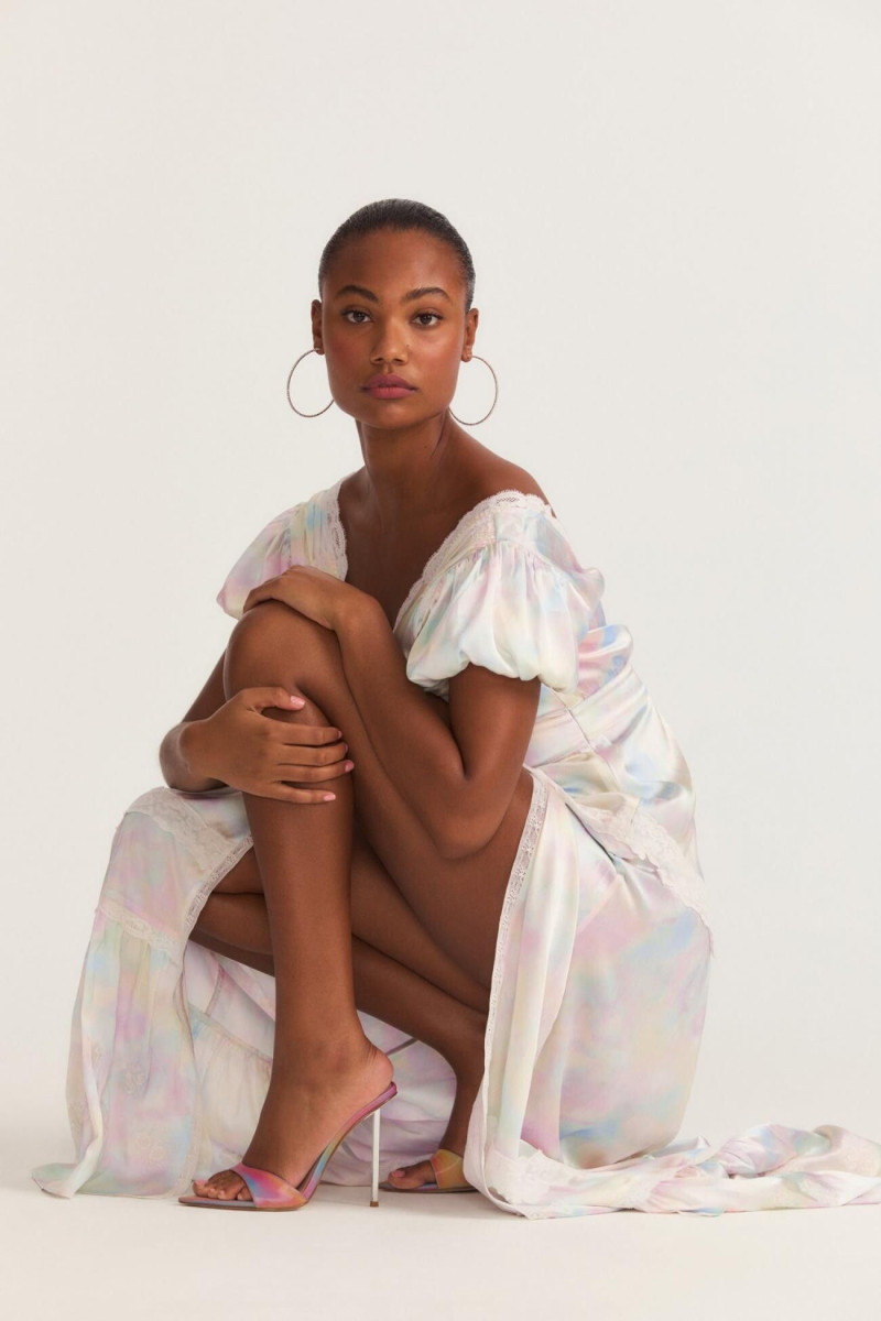 Ange-Marie Moutambou featured in  the LoveShackFancy catalogue for Spring/Summer 2024