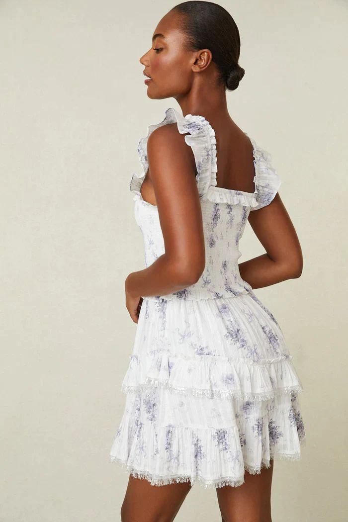 Ange-Marie Moutambou featured in  the LoveShackFancy catalogue for Spring/Summer 2024