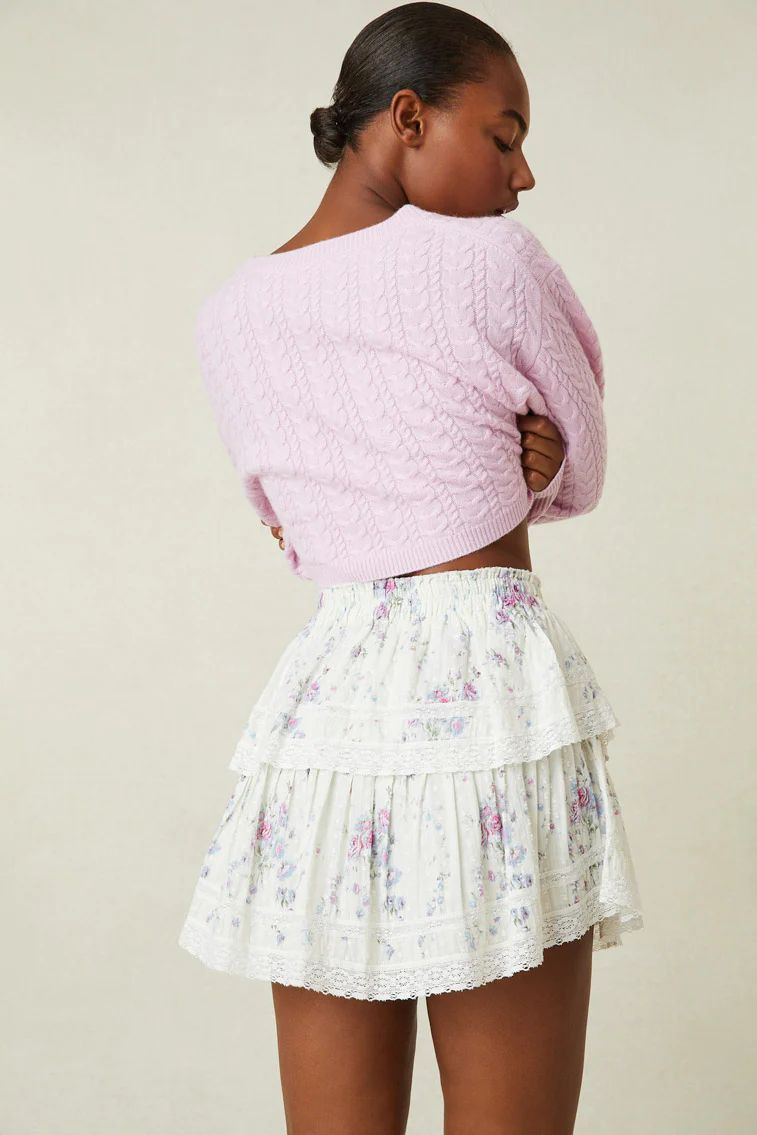 Ange-Marie Moutambou featured in  the LoveShackFancy catalogue for Spring/Summer 2024