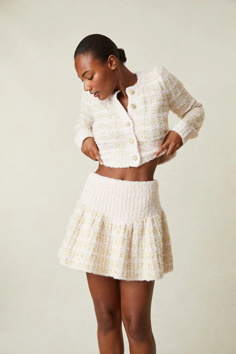 Ange-Marie Moutambou featured in  the LoveShackFancy catalogue for Spring/Summer 2024