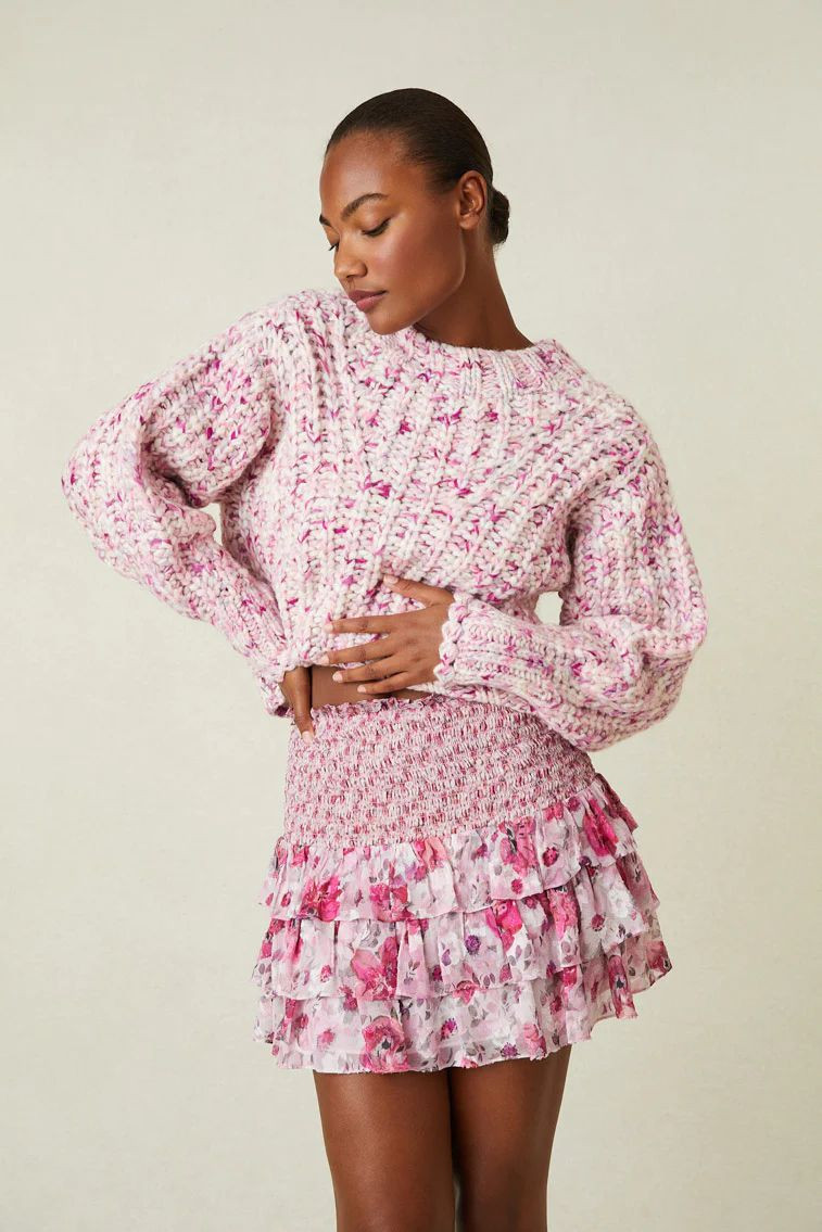 Ange-Marie Moutambou featured in  the LoveShackFancy catalogue for Spring/Summer 2024