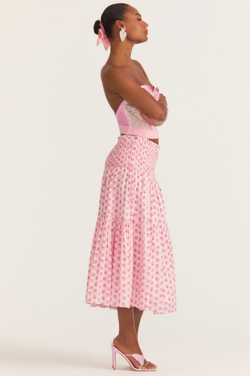 Ange-Marie Moutambou featured in  the LoveShackFancy catalogue for Spring/Summer 2024