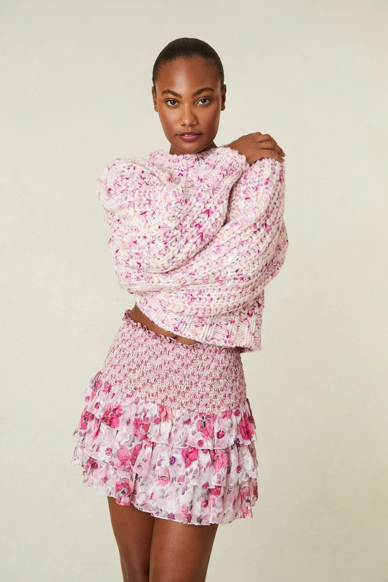 Ange-Marie Moutambou featured in  the LoveShackFancy catalogue for Spring/Summer 2024