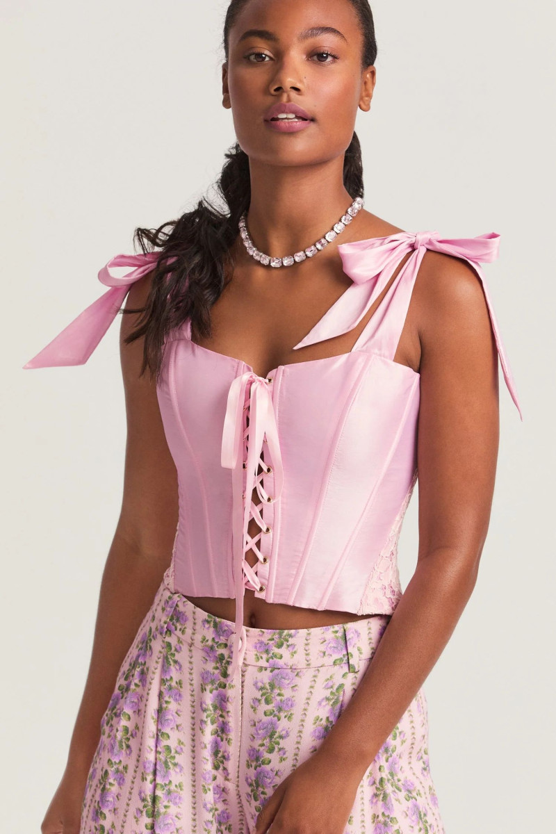 Ange-Marie Moutambou featured in  the LoveShackFancy catalogue for Spring/Summer 2024