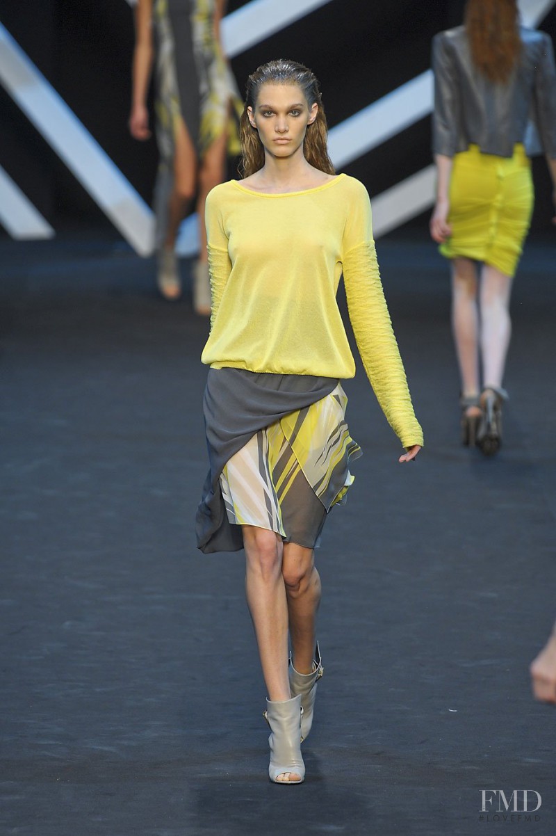 Irina Nikolaeva featured in  the Guy Laroche fashion show for Spring/Summer 2012