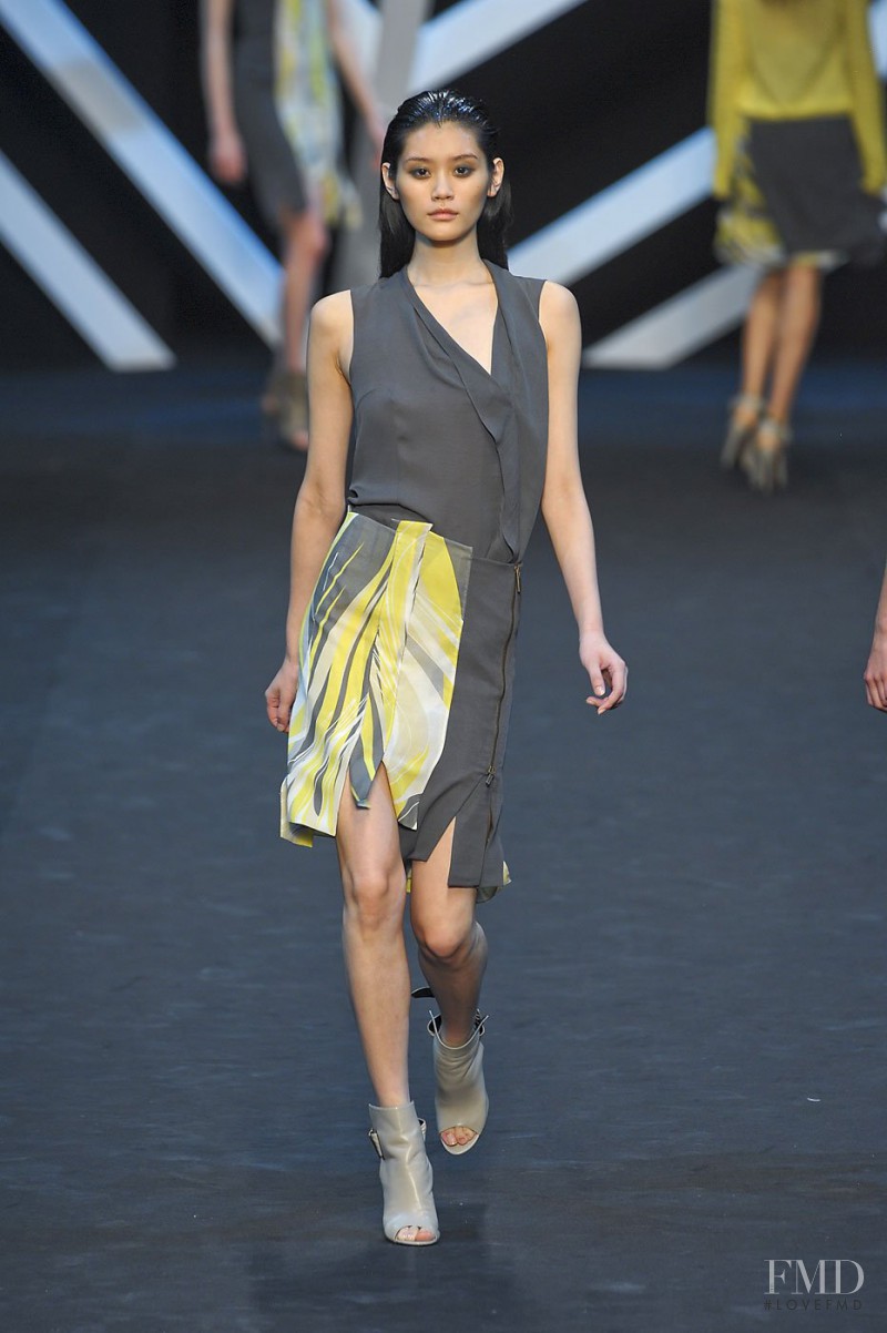 Ming Xi featured in  the Guy Laroche fashion show for Spring/Summer 2012