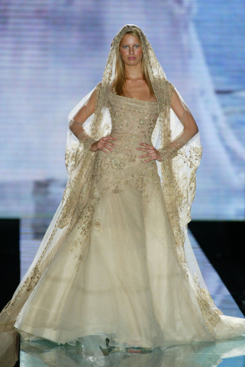 Karolina Kurkova featured in  the Elie Saab Couture fashion show for Spring/Summer 2003