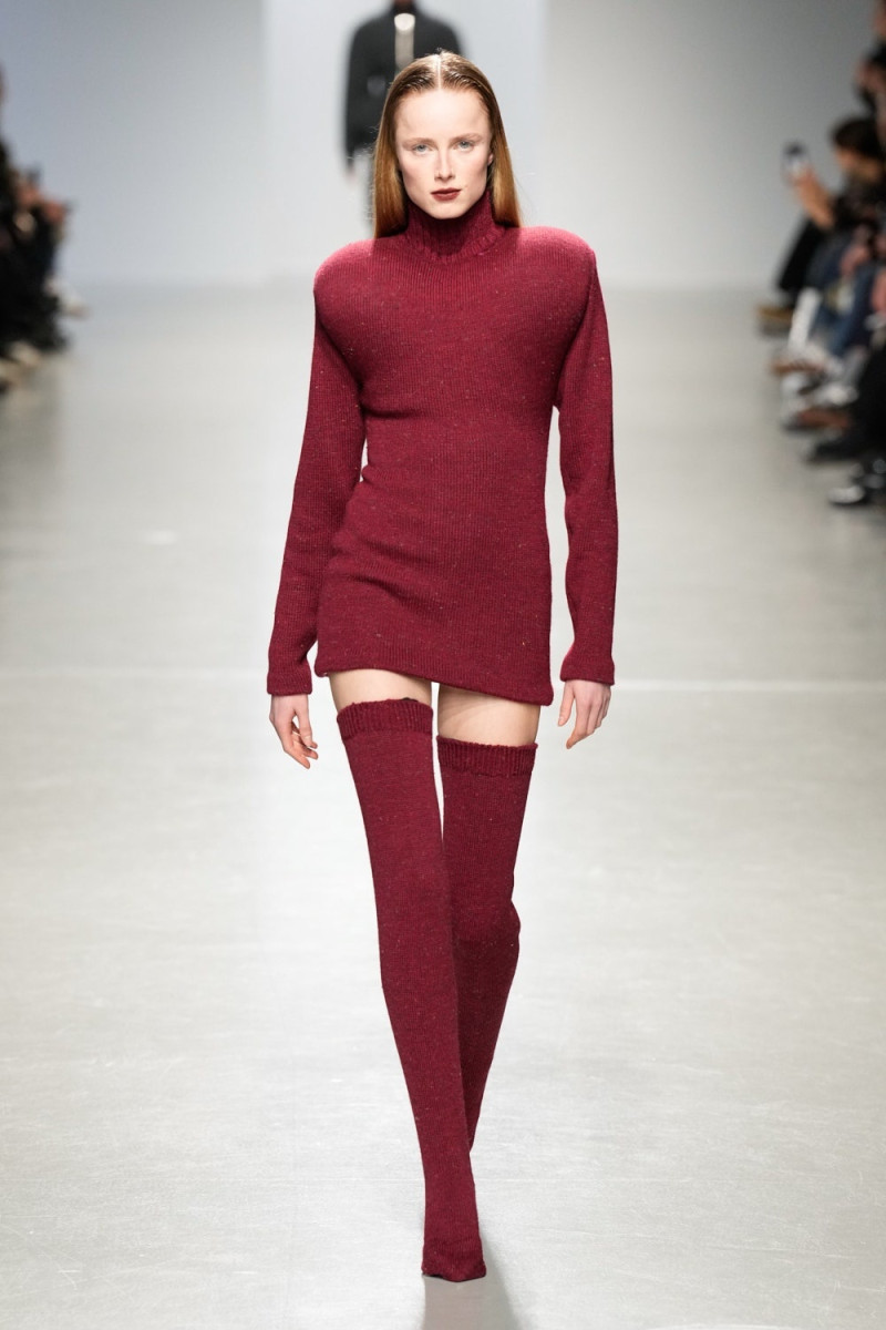 Rianne Van Rompaey featured in  the Duran Lantink fashion show for Autumn/Winter 2024