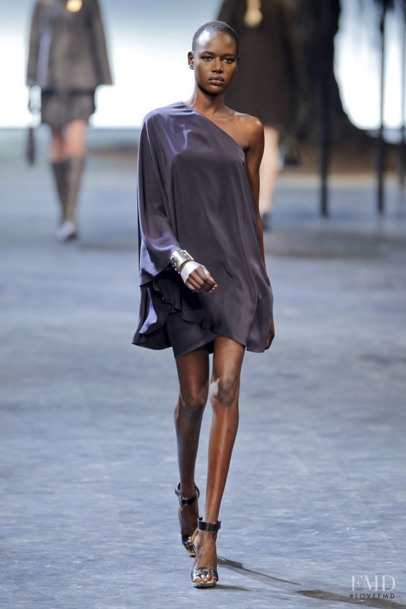 Ajak Deng featured in  the Lanvin fashion show for Autumn/Winter 2011