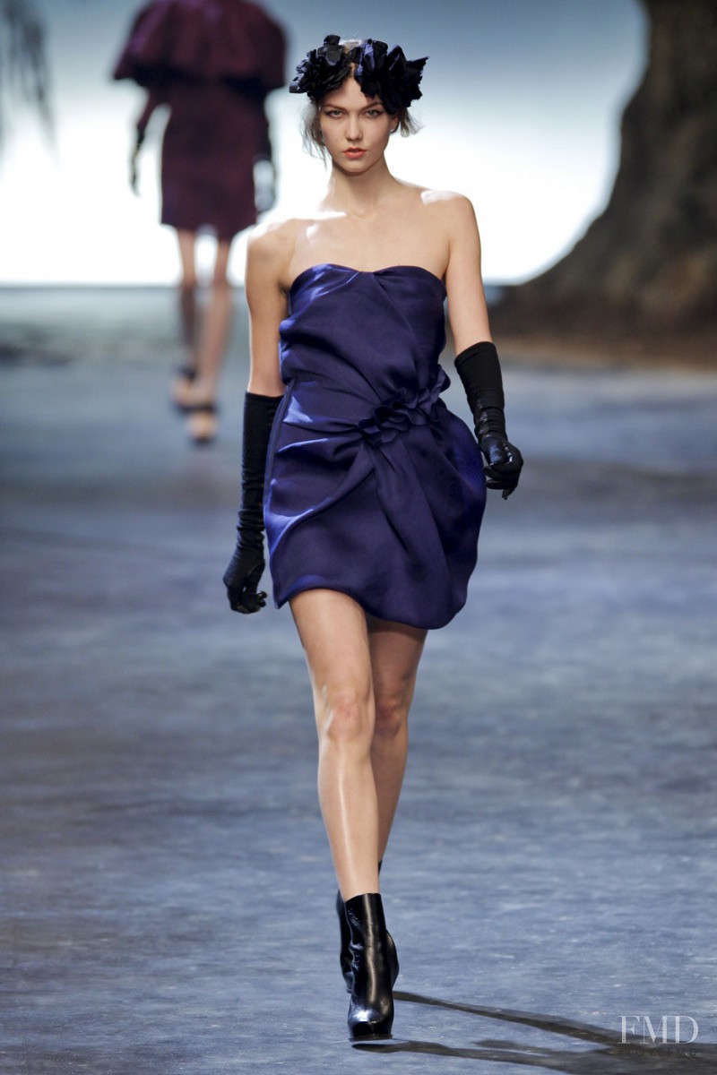 Karlie Kloss featured in  the Lanvin fashion show for Autumn/Winter 2011
