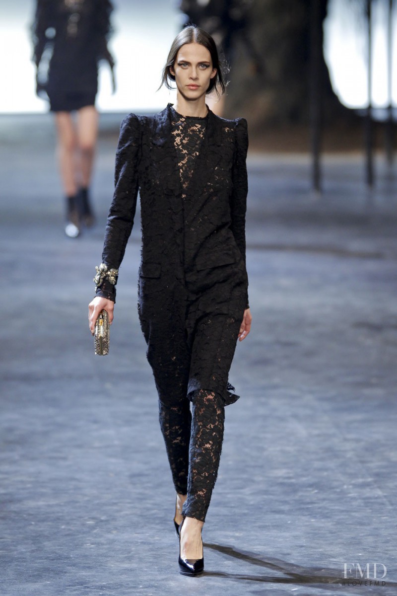 Aymeline Valade featured in  the Lanvin fashion show for Autumn/Winter 2011