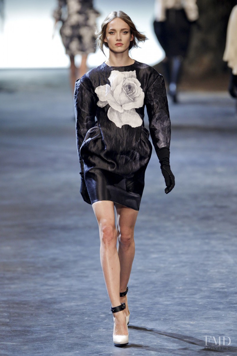 Karmen Pedaru featured in  the Lanvin fashion show for Autumn/Winter 2011