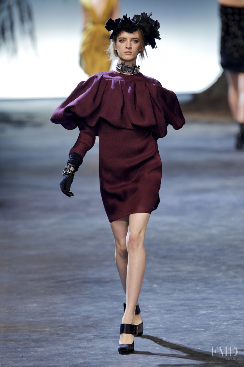 Daria Strokous featured in  the Lanvin fashion show for Autumn/Winter 2011