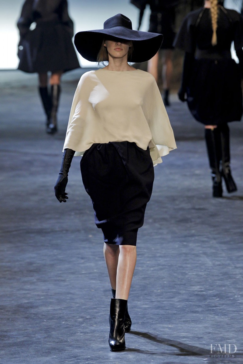 Irina Nikolaeva featured in  the Lanvin fashion show for Autumn/Winter 2011