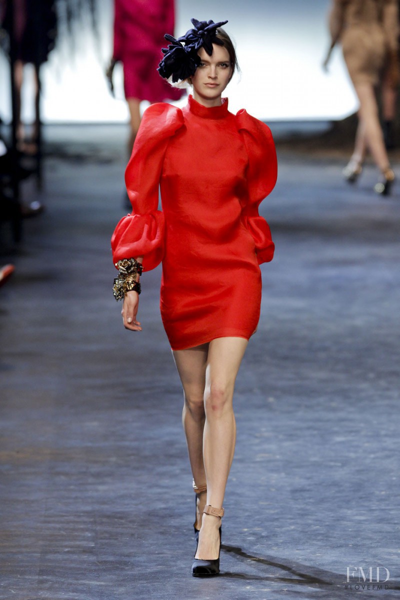 Mirte Maas featured in  the Lanvin fashion show for Autumn/Winter 2011