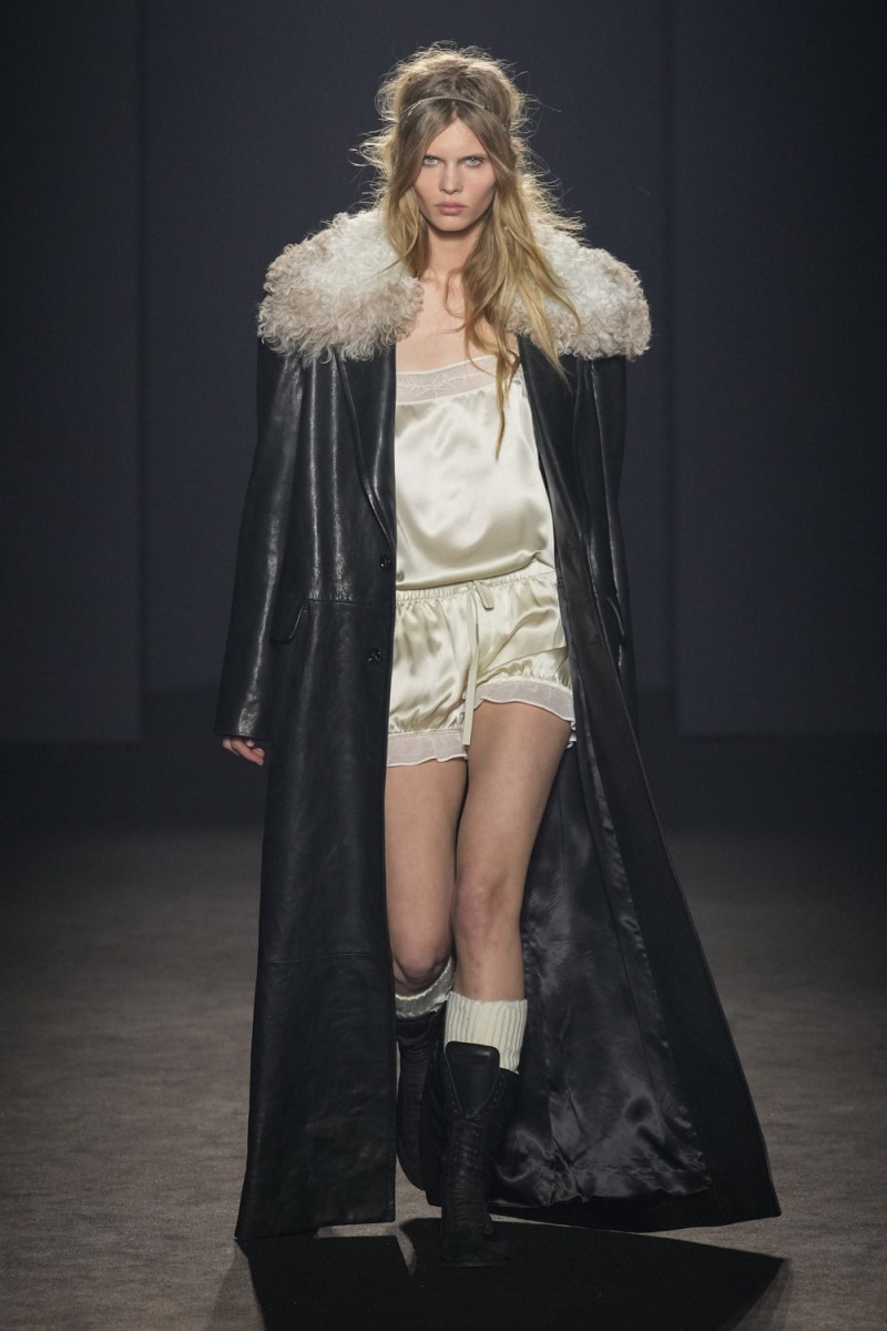 Ida Heiner featured in  the Ann Demeulemeester fashion show for Autumn/Winter 2024