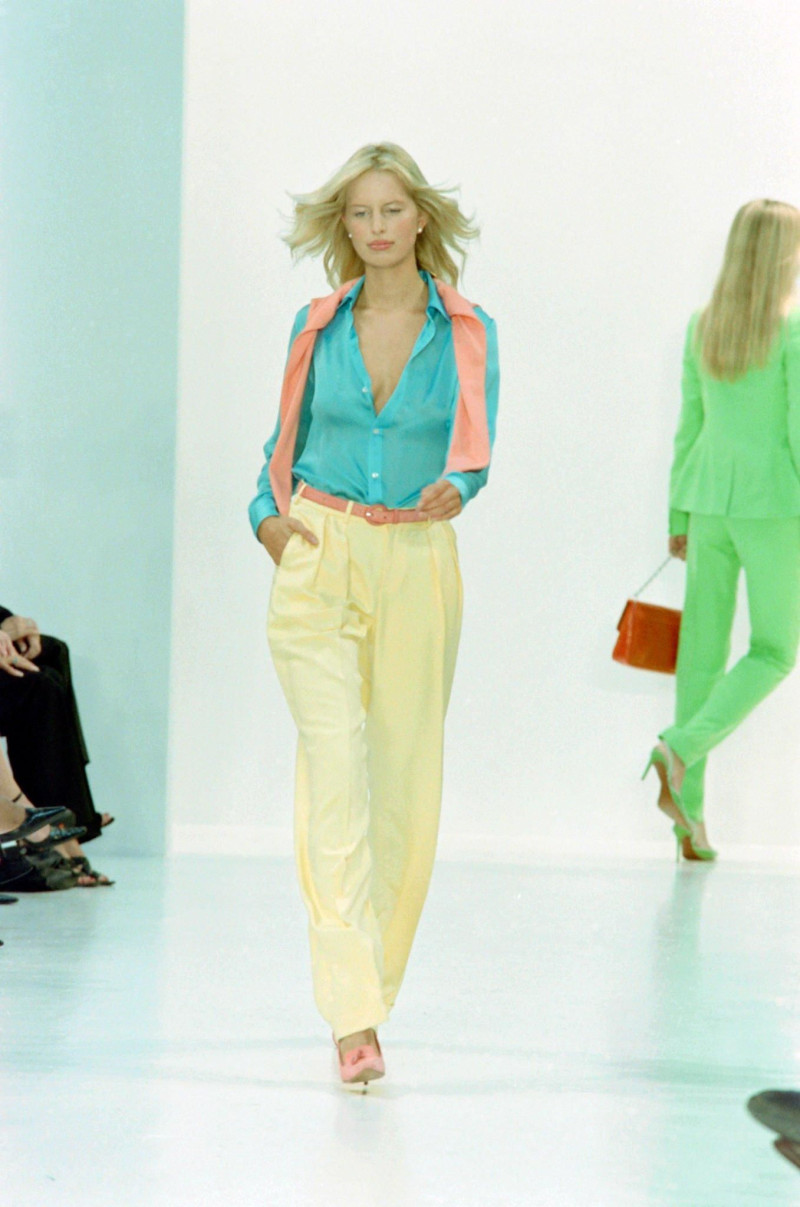 Karolina Kurkova featured in  the Ralph Lauren Collection fashion show for Spring/Summer 2004