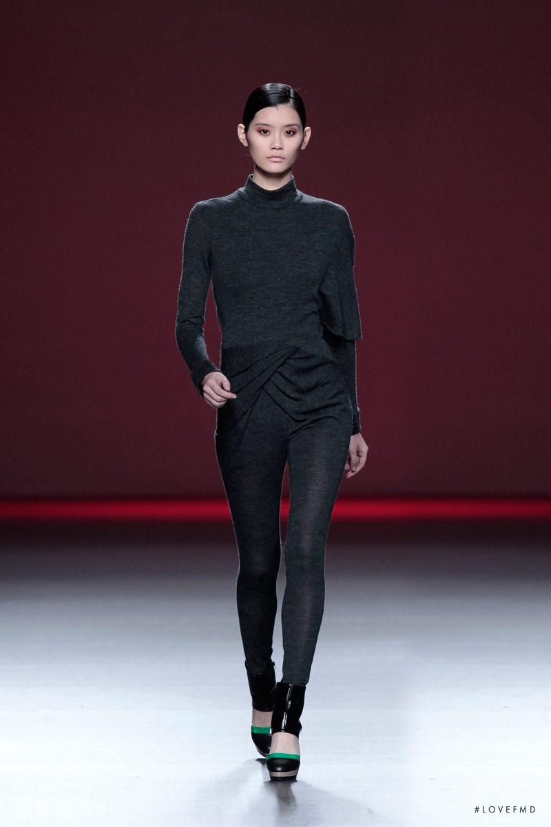 Ming Xi featured in  the AA de Amaya Arzuaga fashion show for Autumn/Winter 2012