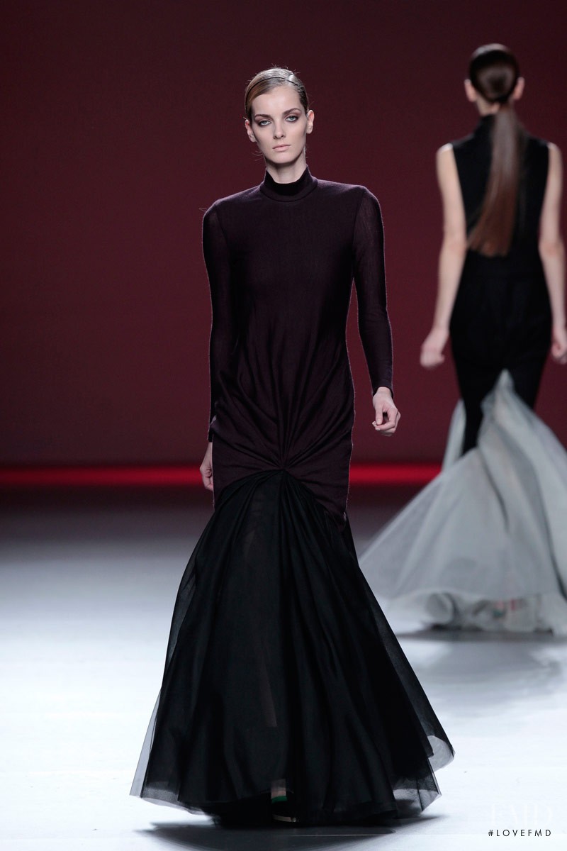 Denisa Dvorakova featured in  the AA de Amaya Arzuaga fashion show for Autumn/Winter 2012