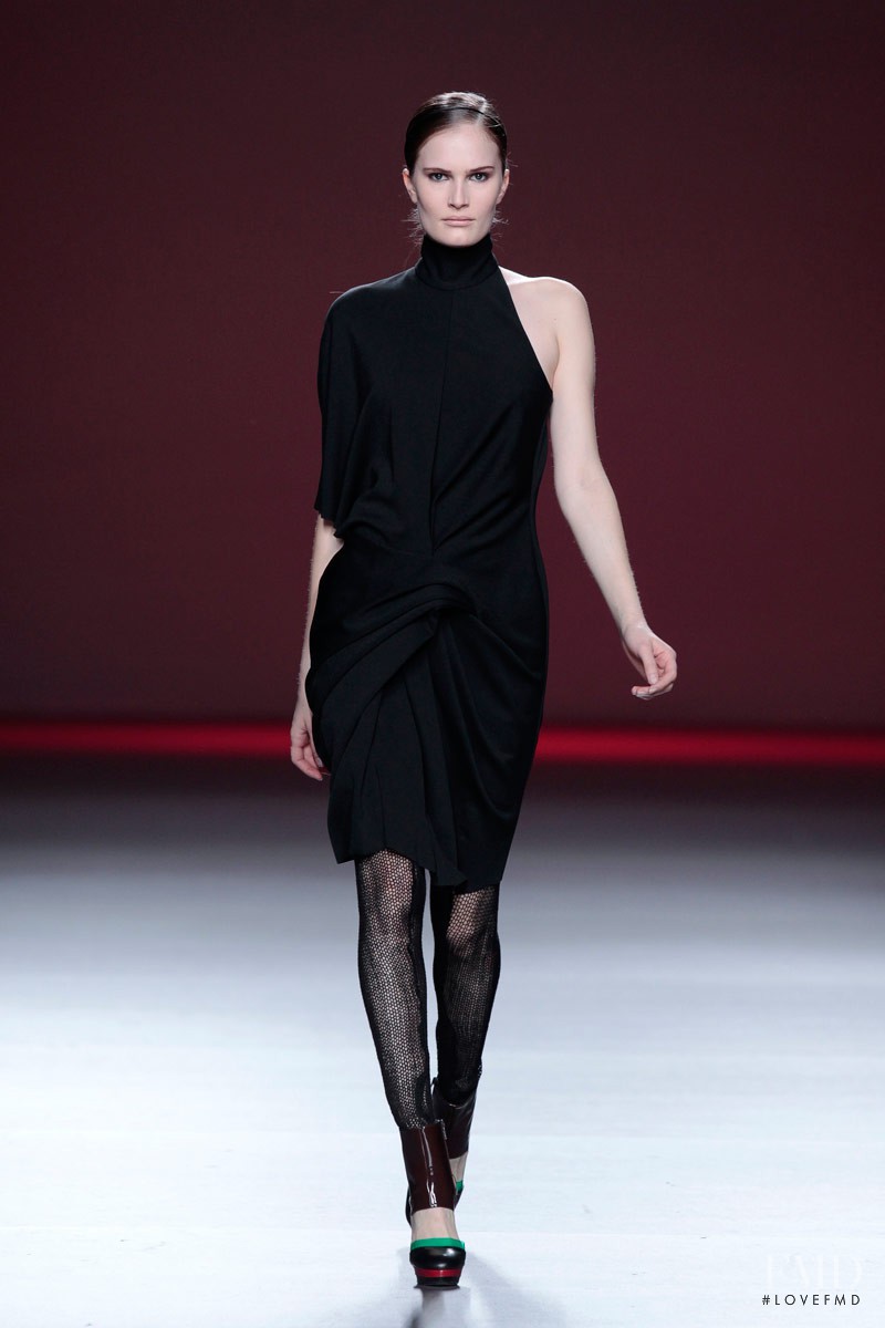 Alla Kostromicheva featured in  the AA de Amaya Arzuaga fashion show for Autumn/Winter 2012