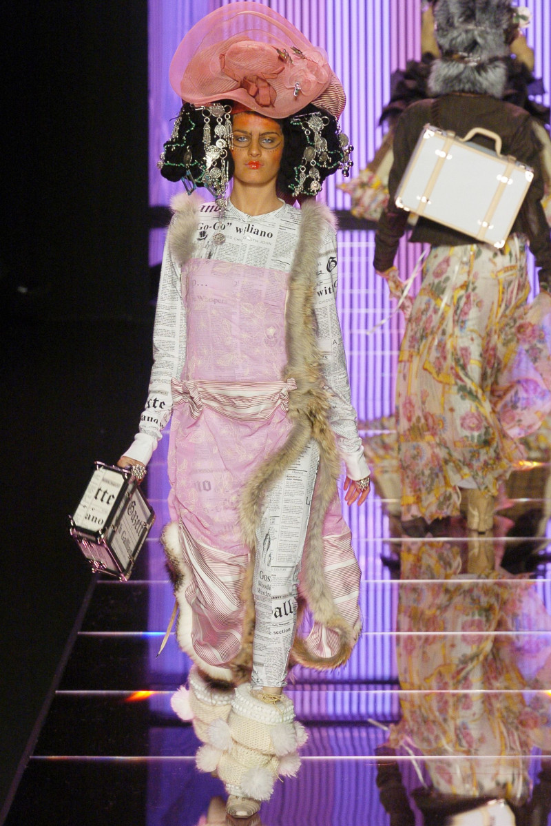 Isabeli Fontana featured in  the John Galliano fashion show for Autumn/Winter 2004
