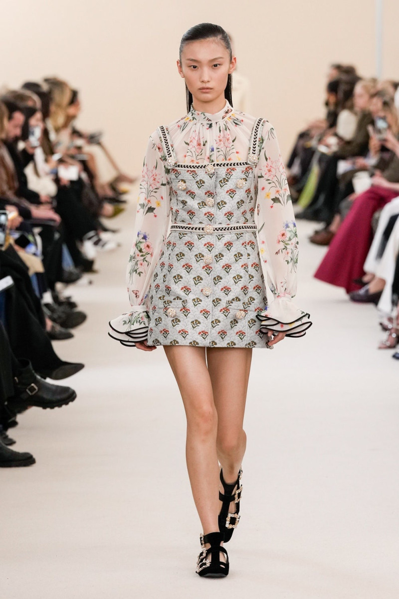 Tinglei Liu featured in  the Giambattista Valli fashion show for Autumn/Winter 2024